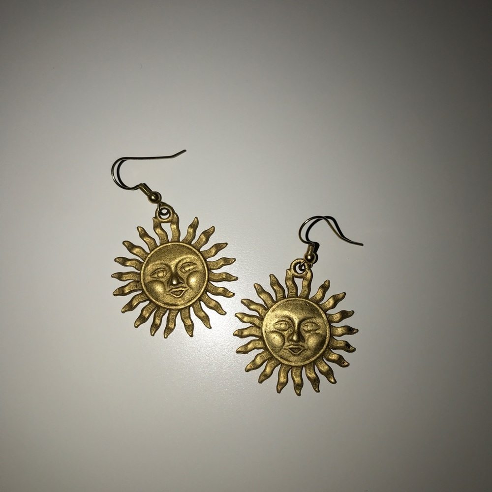 Boho sun earrings